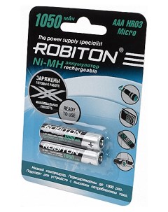 Аккумуляторная батарея RTU1050MHAAA 2 2 шт Robiton