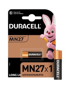 Батарейка щелочная MN27 12V 1шт A0000027 Duracell