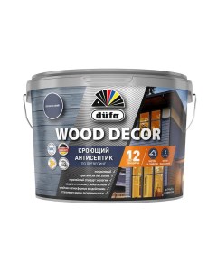 Антисептик Wood Decor кроющий декоративный для дерева полуночно синий 2 5 л Dufa