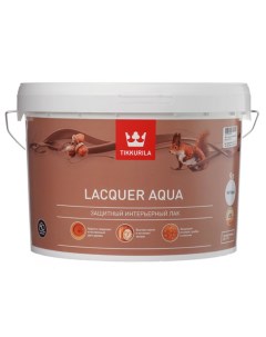 Лак Euro Lacquer Aqua интерьерный полуглянцевый 9л Tikkurila