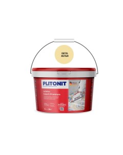 Затирка цементная эластичная Colorit Premium светло желтая 2 кг Plitonit