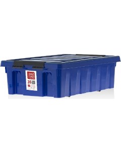 Контейнер подкроватный на роликах с крышкой 35 л синий 035 00 06 Rox box