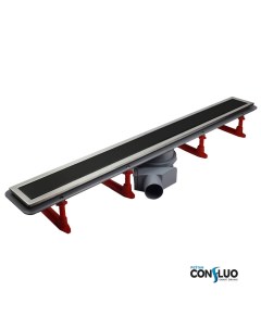 Душевой лоток Confluo Premium Black Glass Line 950 Pestan