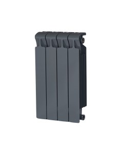 Алюминиевый радиатор Monolit 500 4 секции черный RM50043 47012 Rifar