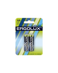 Батарейки LR6 Alkaline BL 2 11747 Ergolux