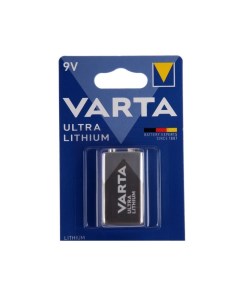 Батарейка литиевая Ultra 6FR22 1BL 9В крона блистер 1 шт Varta