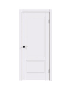 Дверь межкомнатная Ольсен 600х2000 мм эмаль белая глухая с замком Velldoris