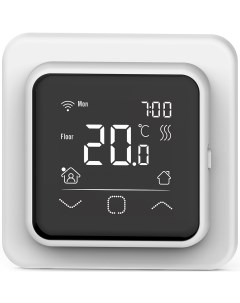 Терморегулятор для теплого пола Thermostat Smart Heat Wi Fi электронный белый Iqwatt