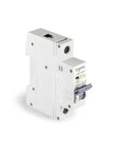 Автоматический выключатель 1P D 10A 6kA Sigma elektrik
