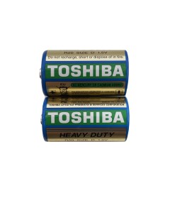Батарейки R20 солевые zinc БОЧКА Heavy Duty 2шт D 1 5V Toshiba