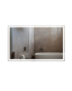 Зеркало для ванной с подсветкой настенное Valled 130 х 80 см Air glass
