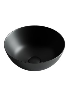 Раковина накладная Element круглая чёрная матовая 36 см CN6004 Ceramicanova