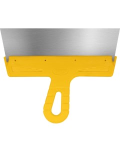 Фасадный шпатель 250 мм нержавеющая сталь желтая ручка МАСТЕР 35177 тов 176004 Biber