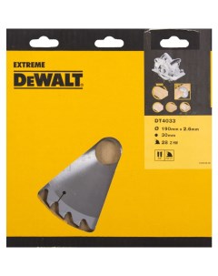 Пильный диск EXTREME WORKSHOP DT4033 QZ 190 30 Dewalt