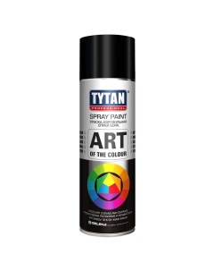 Краска аэрозоль professional art черная матовая 400 мл RAL 9004 Tytan