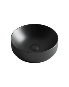 Раковина накладная Element круглая чёрная матовая 35 см CN6007 Ceramicanova