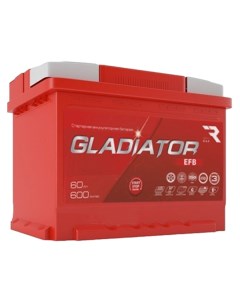 Аккумуляторная батарея емкостью 60 А ч прямой полярности тип вывода конус GEF Gladiator