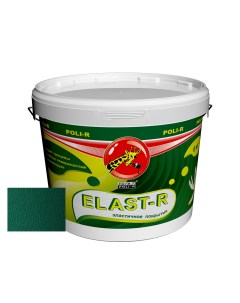 Резиновая краска Поли Р Elast R зеленая сосна RAL 6016 6 кг Поли-р