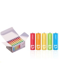 Батарейки Mijia Rainbow No 7 AAA batteries 40 шт AAA разноцветные Xiaomi