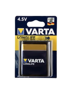 Батарейка алкалиновая LONGLIFE 4 5V блистер 1 шт Varta