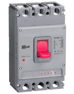 Силовой автоматический выключатель с электрон расц 3P 630А 50кА ВА 335E Dekraft