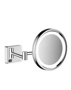 Зеркало для бритья с подсветкой AddStoris хром 41790000 Hansgrohe