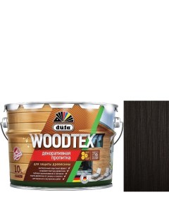 Пропитка декоративная для защиты древесины алкидная Woodtex венге 10 л Dufa