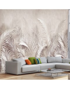 Фотообои 3D Пальмовые листья бежевые 4 08 x 2 7 м Photostena