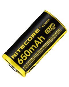 Аккумуляторная батарея NL1665R RCR123 16340 USB 17041 Nitecore