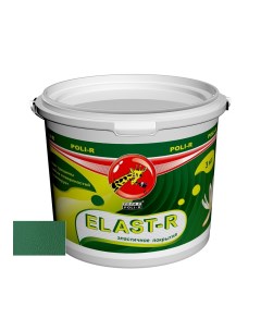 Резиновая краска Поли Р Elast R зеленый лист RAL 6002 3 кг Поли-р