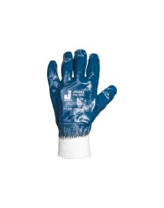 Перчатки синие c полным нитр покрытием JN065 L Jeta safety