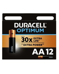 Батарейка ALKALINE OPTIMUM AA 12 шт Duracell