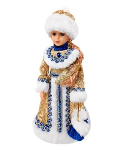 Новогодняя фигурка Снегурочка под елку музыкальная 9147 8 1 шт Saintnik