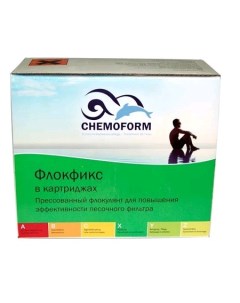 Дезинфицирующее средство для бассейна Флокфикс 908001 1 кг Chemoform