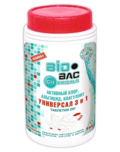 Дезинфицирующее средство для бассейна BP CH90MT1 1 кг Biobac