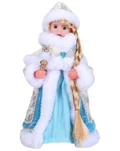 Новогодняя фигурка Снегурочка голубая шубка Р00012810 1 шт Зимнее волшебство
