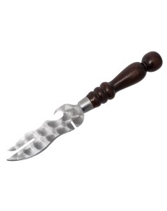 Нож для снятия мяса с шампура с деревянной ручкой и кольцом Nobrand