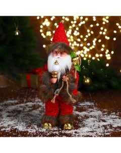 Новогодняя фигурка Дед Мороз двигается лампа светится Р00012810 1 шт Зимнее волшебство