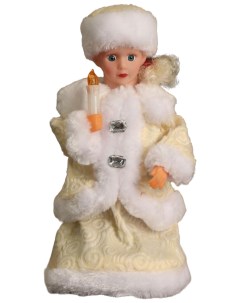 Новогодняя фигурка Снегурочка пуговка ромбик с подсветкой Р00012810 Зимнее волшебство