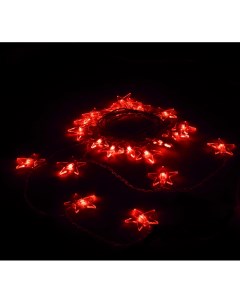 Световая гирлянда новогодняя Звезды 55085 6 м красный Vegas