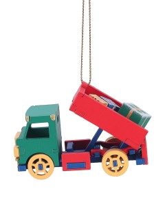 Елочная игрушка Машинка Грузовичок 6029 T04733 1 шт разноцветный Wood-souvenirs