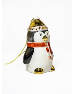Ёлочная игрушка Пингвин 1281ЛФ 1 шт красный Императорский подарок