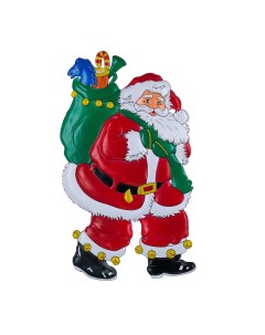 Световое панно Дед Мороз с лошадкой в мешке gh323600 без светового элемента Snowmen