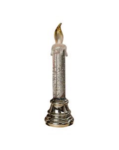 Светодиодная свеча Свеча на ветру серебро 1 шт Decor and gift