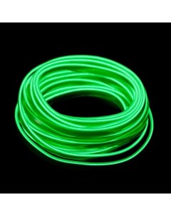 Неоновая нить для подсветки салона адаптер питания 12 В 7 м зеленый Cartage