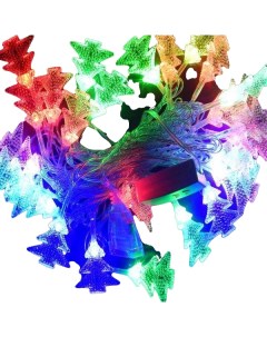 Световая гирлянда новогодняя Елочки 5 м разноцветный RGB Ripoma