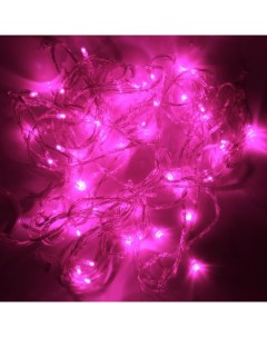 Световая гирлянда новогодняя Glq 101t 5m 48 p 5 м розовый Мастерская деда мороза