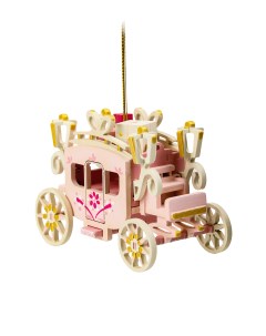 Елочная игрушка карета T04180 WS RC_CBC_TL_3015 1 шт разноцветная Wood-souvenirs