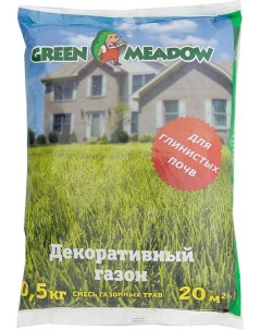 Семена газона Декоративный газон для глинистых почв 0 5 кг Green meadow
