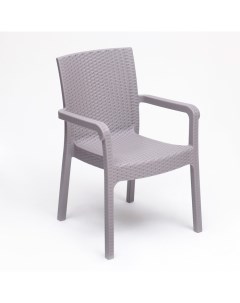 Садовое кресло Ротанг Р00020621 57х57х87см серый Шафран